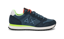 SNEAKER TOM FLUO IN NYLON E SUEDE NAVY BLUE 